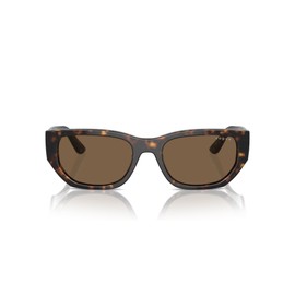 Vogue Eyewear Woman Sunglasses Dark Havana Frame, Dark Brown Lenses, 53MM