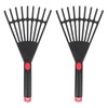 DOITOOL Hand Rake 2 Pieces Garden Grass Rake Hand Rake