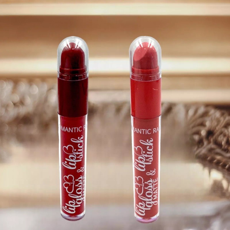 Huxia Beauty Labial Doble Punta Mate Indeleble Liquido Y Barra