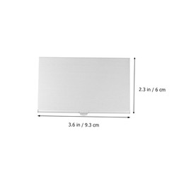 IWOWHERO Nano SIM Card Holder Case 2pcs Alloy Memory Storage Box with Needle for Micro Nano SIM Cards Portable Organizer for Travel Silver