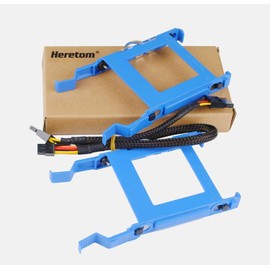 Heretom 2 x 2.5 Inch X9FV3 HDD Holder Hard Drive Frame HDD Tray Caddy for Dell Optiplex 3040 3046 5040 7040 MT Vostro Inspiron 3650 3655 with 1 GP2JM Cable