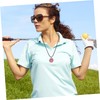 SUPVOX Elegant Golf Ball Marker Necklace Crystal Clip Versatile Golf