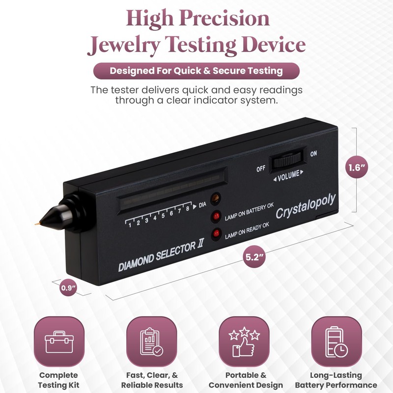 Crystalopoly Diamond Tester 2 Kit – High Precision Jewelry Testing