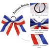 2Pcs American Flag Glitter Ribbon Cheerleading Bows Large Cheer Hair