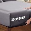 AL NOOR HOME Premium Grey Fitted Sheet - 100% Pure