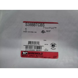 WIREMOLD S38BBTCBS NEW IN PACK BRASS COVER ASSEMBLY #B31