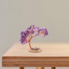NOLITOY Realistic Amethyst Crystals Tree Natural Gemstone for Home Decor