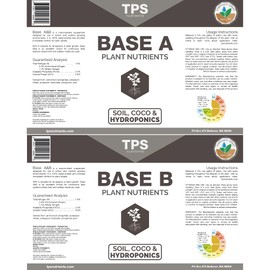 TPS Base A+B Two Part Set Complete Plant Growing Nutrient Formula for All Plants, for Both Soil and Hydro, Quart Set (2 x 32 oz)