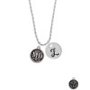 Delight Jewelry Silvertone Doctor Caduceus Seal - MD - Silvertone