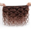 QEUOPE Chocolate Brown Body Wave Bundles Human Hair Color 4