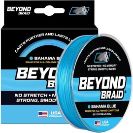 All Purpose Braided Fishing Line - 300 Yards For Fresh & Saltwater Fishing Line - Super Strong PE Braid - Abrasion Resistant - color: Bahama Blue, lb test: 20LB