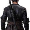 HOMELEX Medieval Leather Back Sword Shoulder Frog - Adjustable Sheath