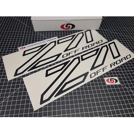 Z71 Off Road Decals (2-Pack) Bedside Fender Stickers Fits Chevy Silverado Select Color: (Matte Blackout)