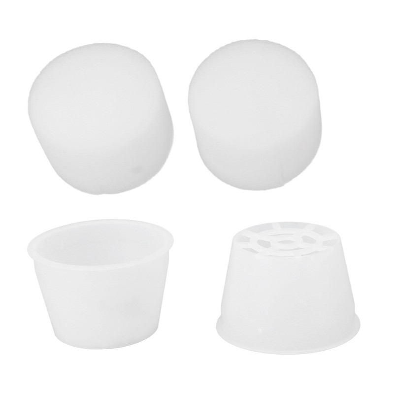 100 Set Hydroponic Grow Baskets Sponges Circular Planting Baskets Plant