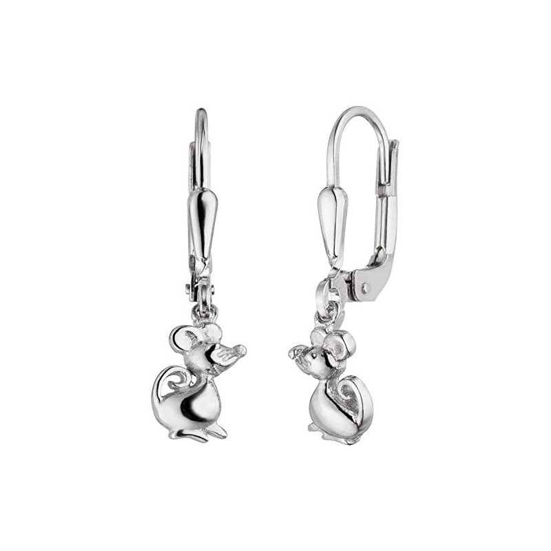 Jobo Children's Earrings Mouse 925 Sterling Silver Children's Earrings, Silver