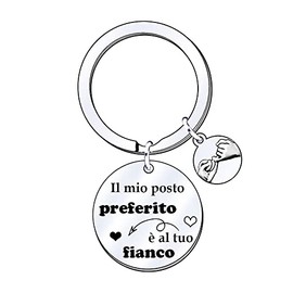 POIUYTRE Geschenke Weihnachten Paar Valentinstag Geschenk für Ihn Valentinstag für Sie Schlüsselanhänger Paar Geschenkideen Paar Geschenk für Ihn / Sie Geschenk Paar Geburtstag, 5., L