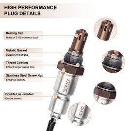 Oxygen O2 Sensor Upstream Fits for Jeep Cherokee 14-20, Compass 19-22, Renegade 15-21, for Dodge Dart 13-16, for Chry 200 15-17, for Ram ProMaster 15-22 2.4L L4, Replace 234-5150