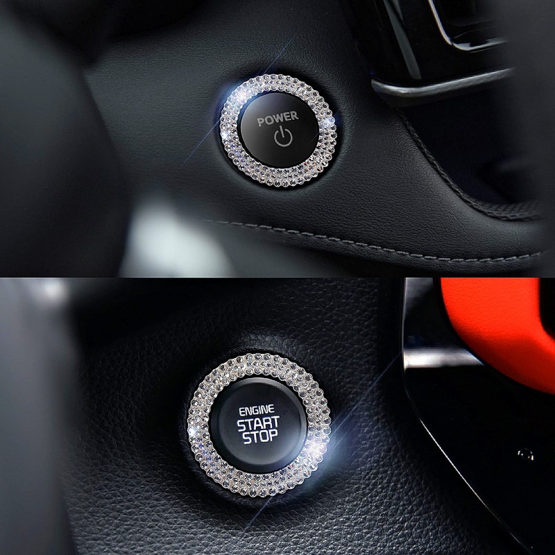 Murimt Bling Car Accessories for Wowen,Car Engine Start Stop Button
