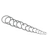 Hvazi 310PCS 14-Sizes round Wire C-Clips Internal Snap Rings Assortment