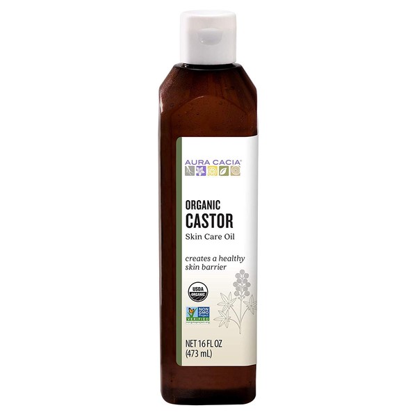 Aura Cacia Skin Care Castor Oil Org 16 Fl. Oz.(Packaging May Vary)