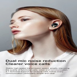 Wireless Earphones Earbuds,TWS Bluetooth 5.2 Headphones,Fingerprint Touch, Comfortable Fit for Sports, Ultra-Long Play Time, IPX7 Waterproof, Hi-Fi Earphones for Bluetooth Devices(Auto Connect)