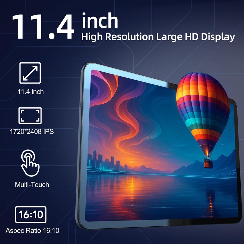11 inch Tablet, Android 14 Tablet, Android Tablets with Case,