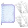 Binder Sealing Book, Seal Storage, A7, Purple, 6-Hole Binder, Card
