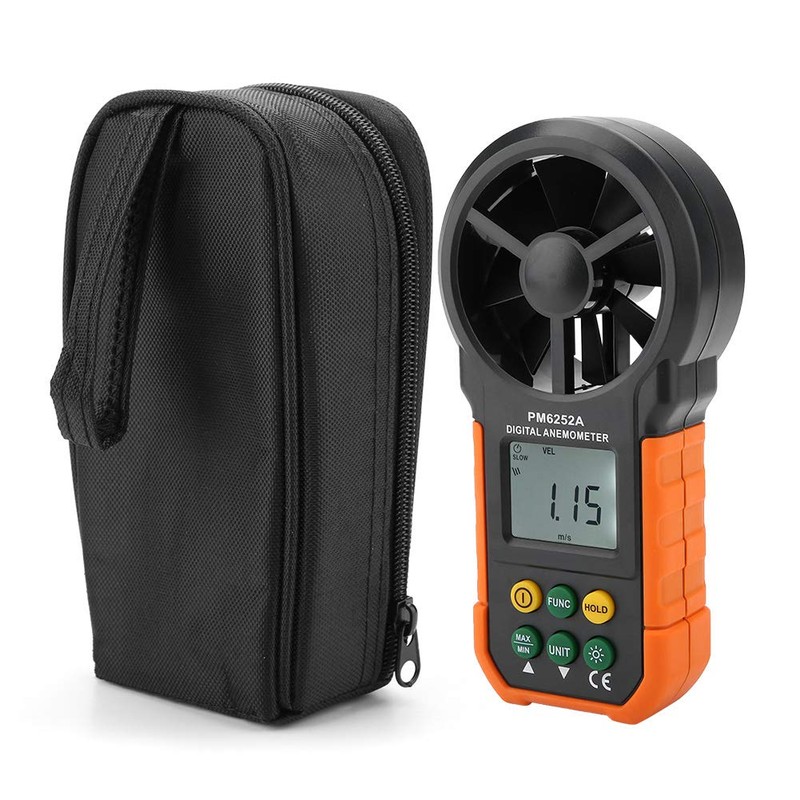 PM6252A Digital Wind Speed Meter, Wind Gauge Handheld Wind Speed