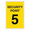 V Safety Security Point 5 100 x 150 mm -