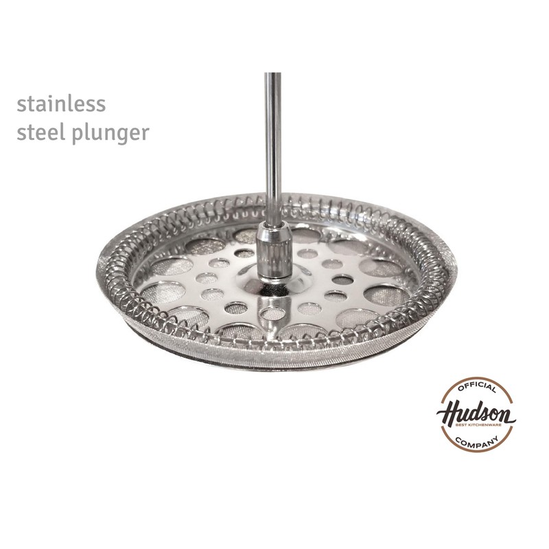 HUDSON French Press Cafetera y té, 9 tazas, negro