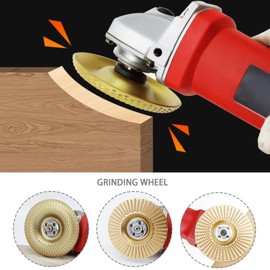 ECSiNG 3PCS Wood Carving Disc Set Wood Grinding Wheel Rotary Disc Sanding Woodworking Carving Abrasive Disc Tools for Wood Peeling Grinding Carving