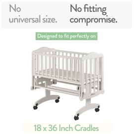 Cradle Sheets Fitted 18 x 36 Inch – Snuggly Soft 100% Jersey Cotton – Farm Animals – 2 Pack