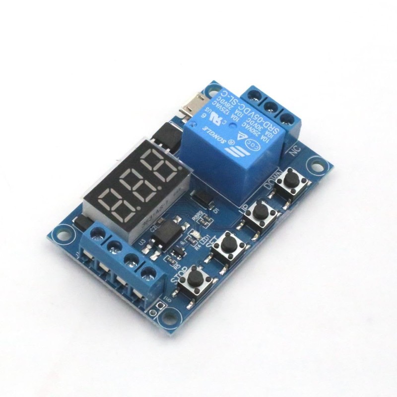 winova 2 Pack Automation Relay Timer Relay DC 6V-30V Digital