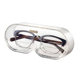 UVKDEENK 1 Pack Sunglasses Organizer with Lid, Eyeglasses Holder Wall Mounted Stackable Eyewear Display Case Hanging Glasses Storage Box Stand for Home Office Dorm Entryway Closet Door Bedroom Decor