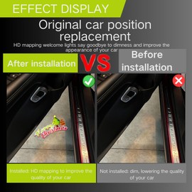 2PCS Juoar car Door Lights Compatible for Challenger 2015-present Courtesy LED Ghost Shadow Light Projector Lamps car Door Light Projector Lights Accessories (Merry Christmas)