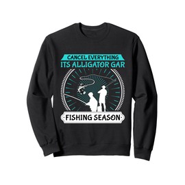 Alligator Gar Fishing Spot Rod and Reel Combo Alligator Gar Sweatshirt