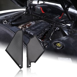 Suetlcoity Engine Compartment Cover Trim Compatible with Corvette C8 Stingray 2020-2024,Leak Proof Side Panel Trim Kit (Black Color)