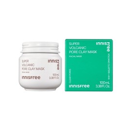 INNISFREE Super Volcanic Pore Clay Mask, Deep Cleansing Korean Face Mask for Oily Skin & Pores, for pore cleaning, volcanic clusters, AHA, 100ml