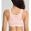 Lemorosy Front Closure Full Coverage Posture Bra Wireless Back Support