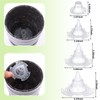 CoscosX 40 Pieces Upgraded Cone Flower Pot Hole Mesh Pad