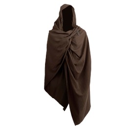 JPXH Medieval Scarf Hooded Renaissance Roman Shawl Suitable for both Men and Women-Brown