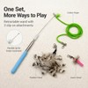 ZAYLUMO Cat Wand Toy Set, Retractable Stainless Steel Wand with