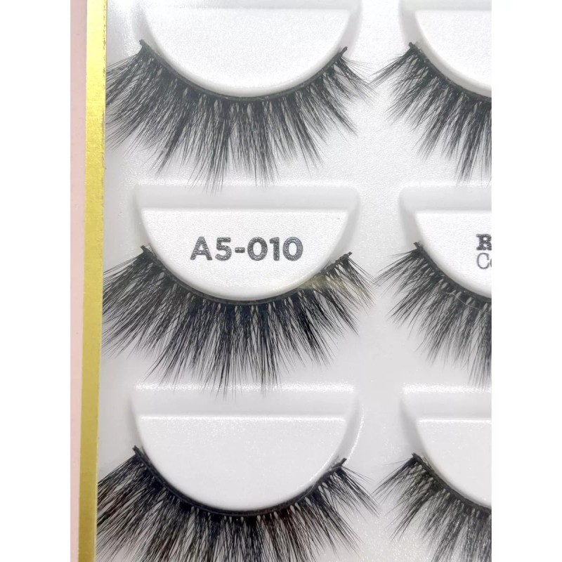 Republic Cosmetics Pestañas Postizas 3d Faux Mink A5-089 5 Pares