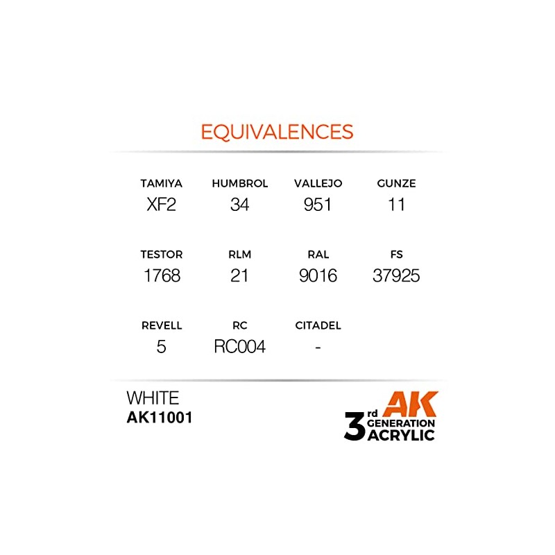 AK Interactive 3rd Gen Acrylic White 17 ml