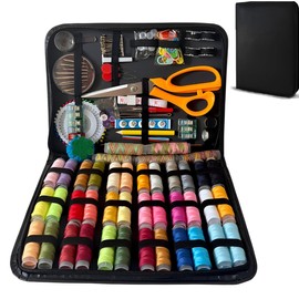 Home's Game Complete Sewing Kit with Storage Box – Home, Office, Travel – Includes Needles, Threads, Scissors, Measuring Tape, DIY Sewing, Emergency Repairs, Clothing Alterations