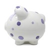Child to Cherish Ceramic Polka Dot Piggy Bank for Girls,