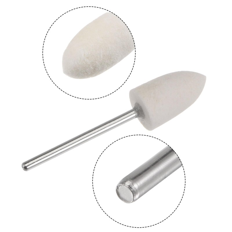 QUARKZMAN Pack of 20 Wool Felt Mounted Mandrel Points 10
