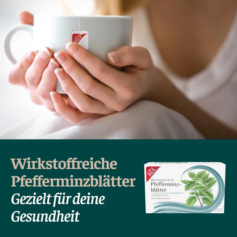 H&S Peppermint Leaves: Medicinal Tea No. 25 Peppermint Tea for
