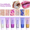 Prreal Long-Lasting Glitter Gel with Chunky Sequins - 50ml for
