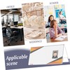 ULTECHNOVO 6Pcs Acrylic Display Stand for Office Events Name Plate